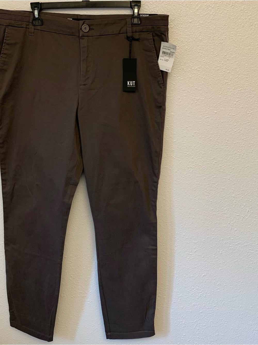NWT Kut from the Kloth Women’s Ankle Pant/Trouser in Drk Gray size 16
